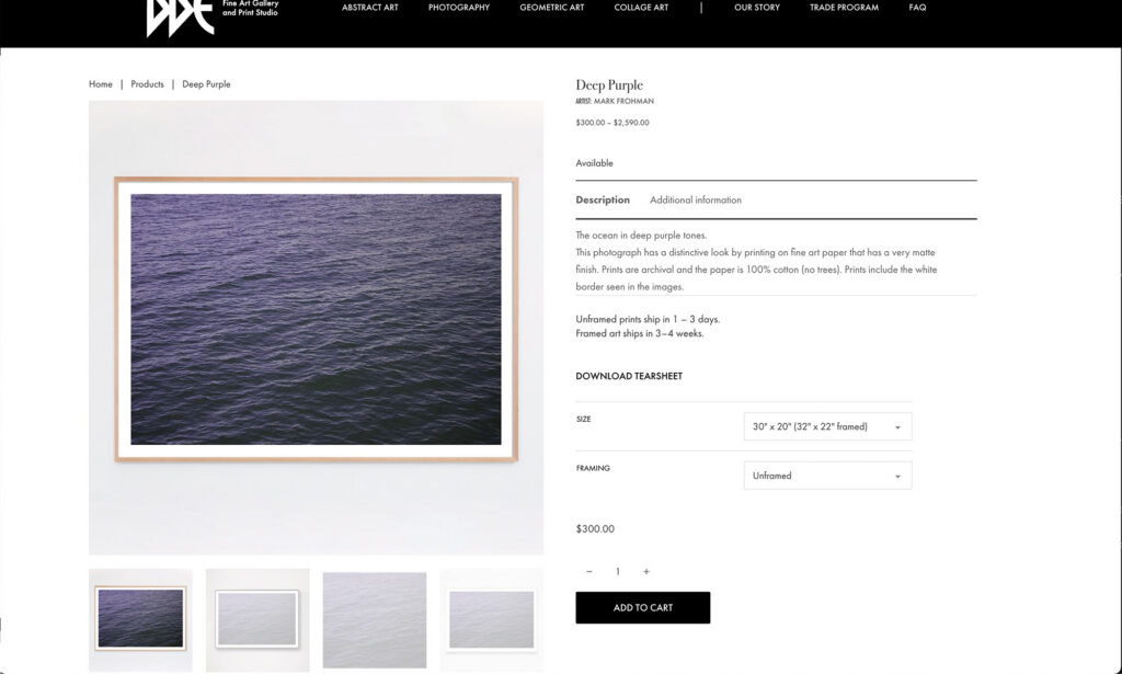 dde single product page