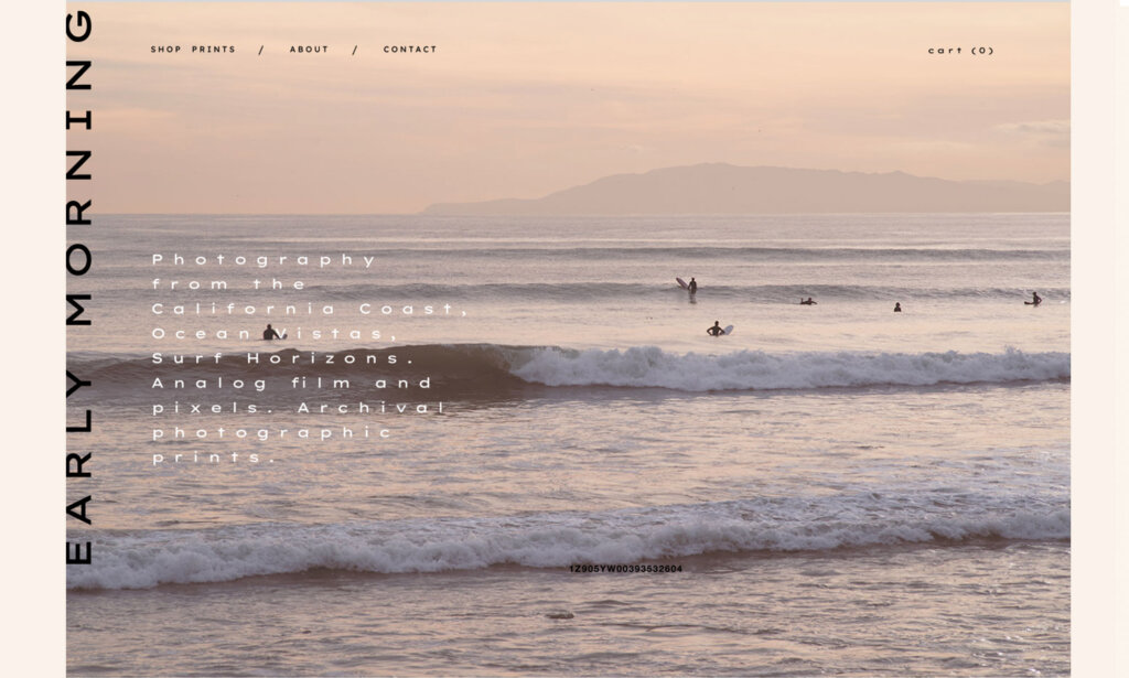 early morning photography site