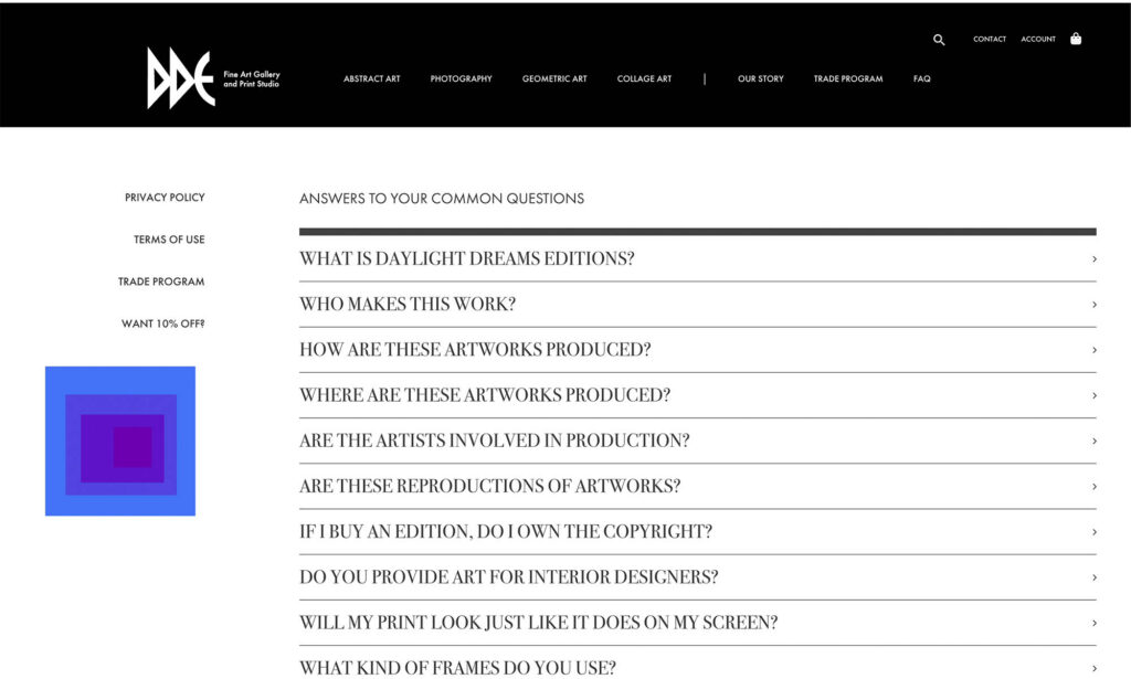 dde faq page