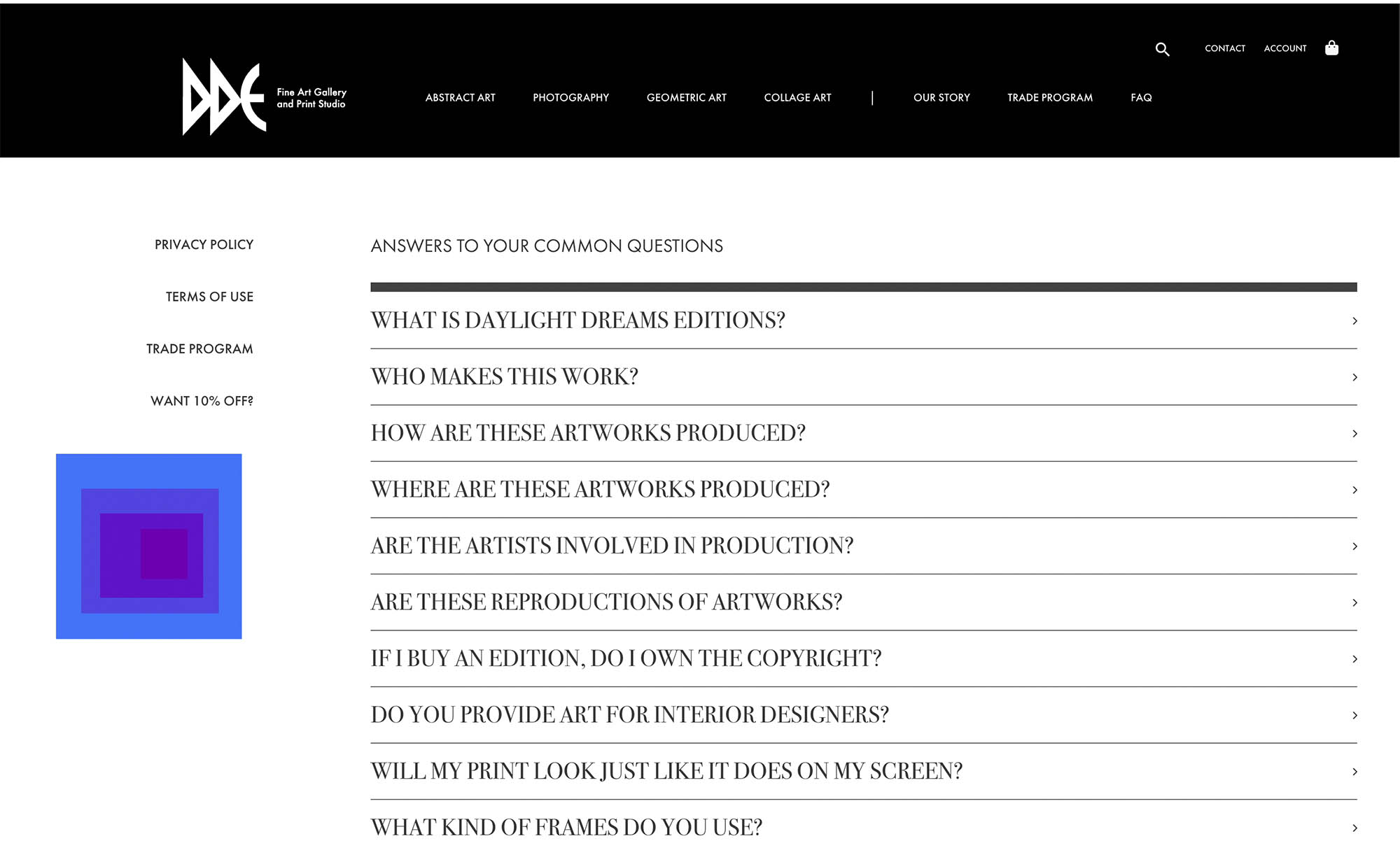 dde faq page