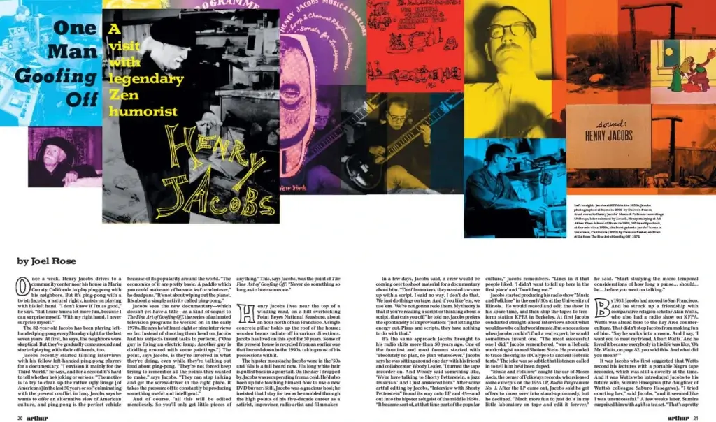 henry jacobs arthur magazine